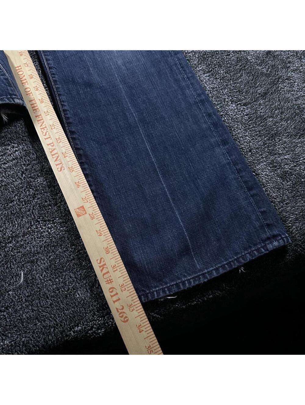Y2K Rockstar Archive 7FAMK Grunge Bootcut Jeans - Fits 34x33! - Picture 5 of 7